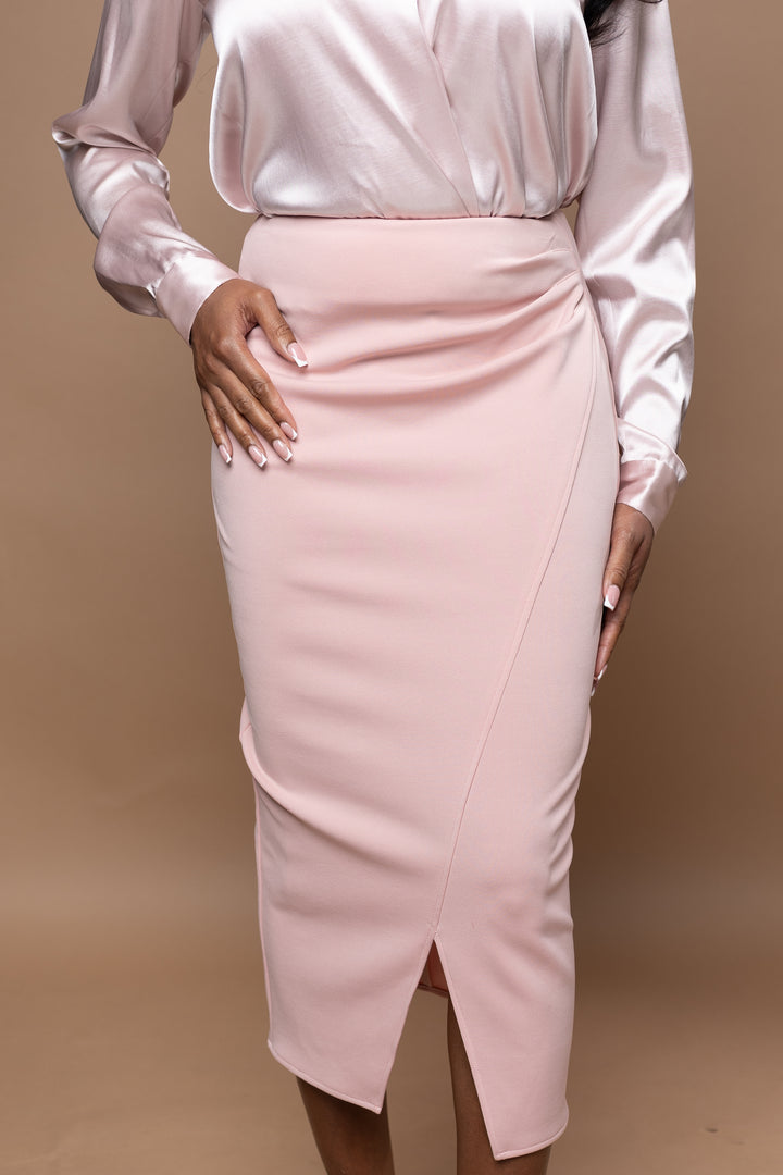 ★SCULPTOR★ Mesh Stripe Midi Skirt Baby Pink SC25S423PK Mesh Stripe Midi Skirt Baby Pink – SCULPTOR JAPAN
